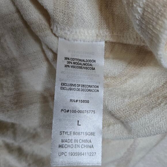 Democracy Pocket Tshirt Blouse Top Womens Large Keyhole Back 0734 - Picture 4 of 8